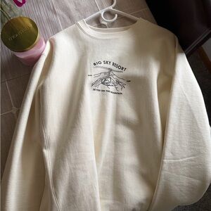 Big Sky Resort Cream Sweatshirt